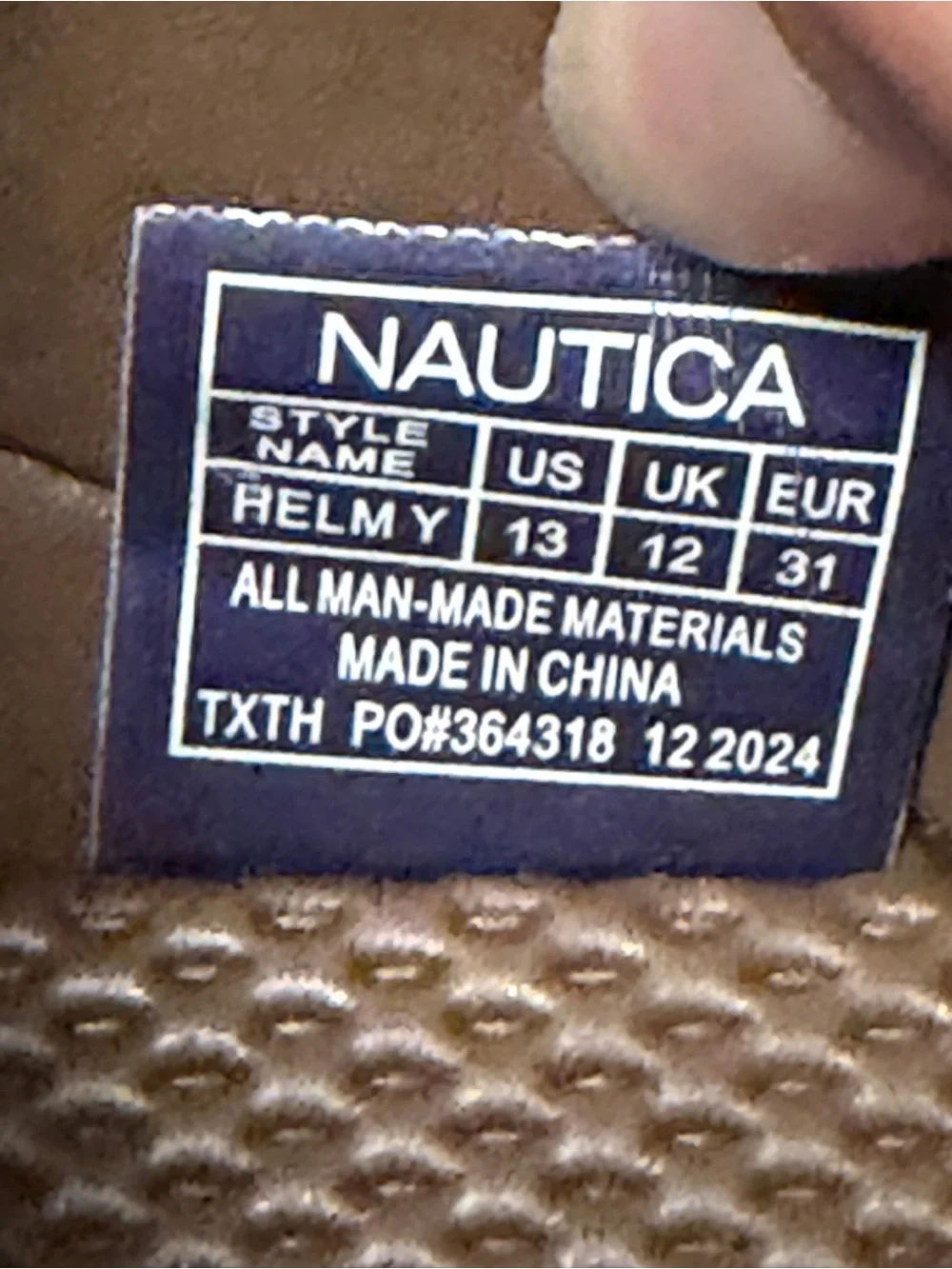 Nautica Helmy Kids Brown Sport Sandals Size 13 Hook & Loop Water Shoes